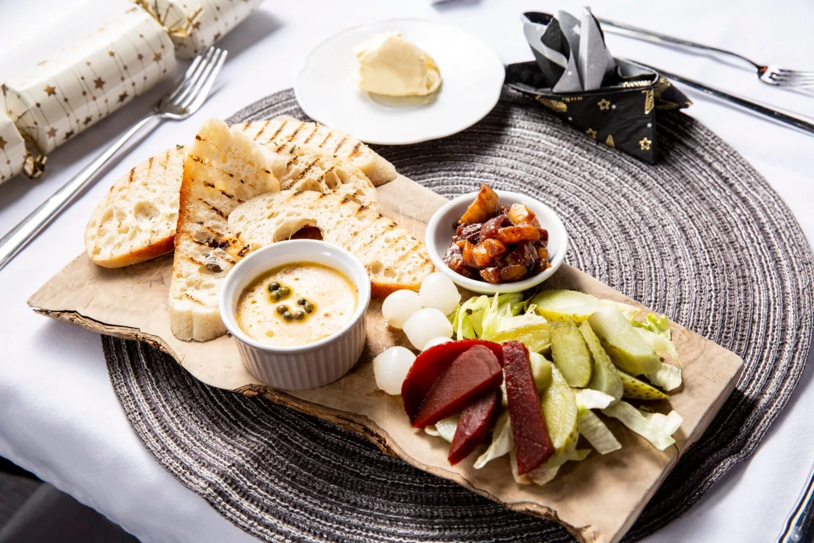A sharing platter laid for a resident at Stratton Court