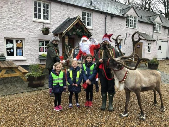 North Cerney pupils receive socials distanced visit from Father Christmas